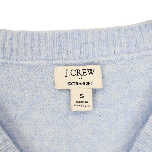 J.Crew Factory Crewneck Sweater Extra Soft Light Blue Size Small NWOT - Picture 3 of 6